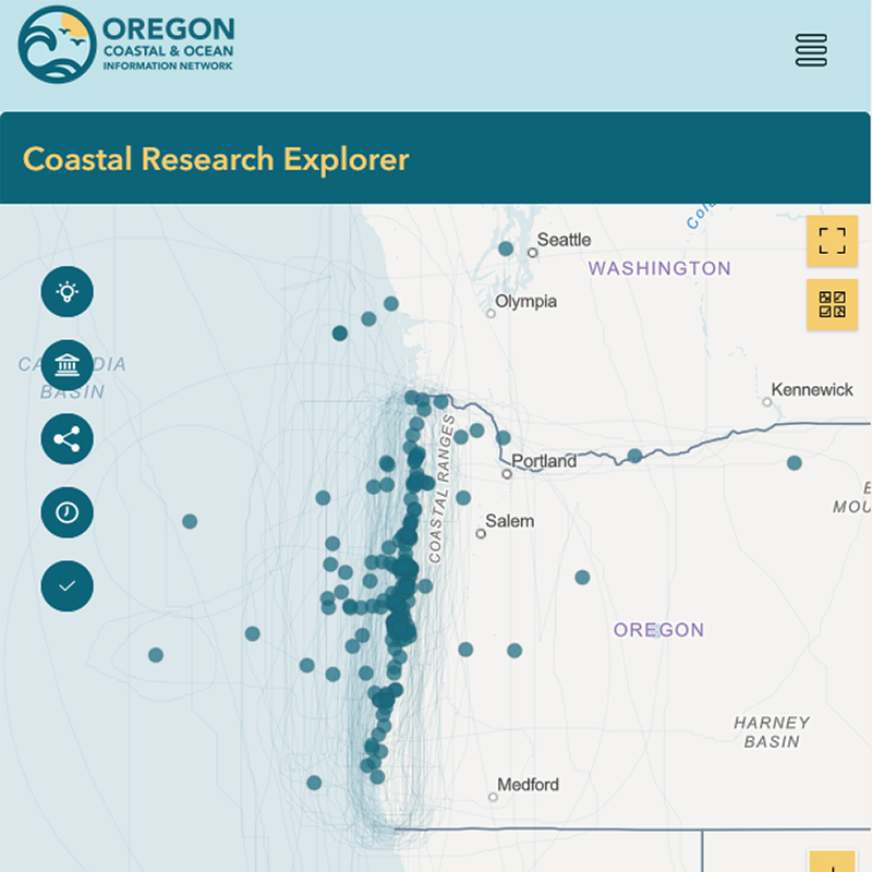 Thumbnail of the Coastal Research Explorer tool